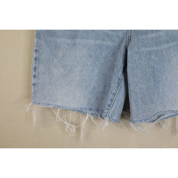 House of Harlow 1960 Womens Distressed Denim Short Size 26 Mid-Rise Light Blue - Picture 6 of 11